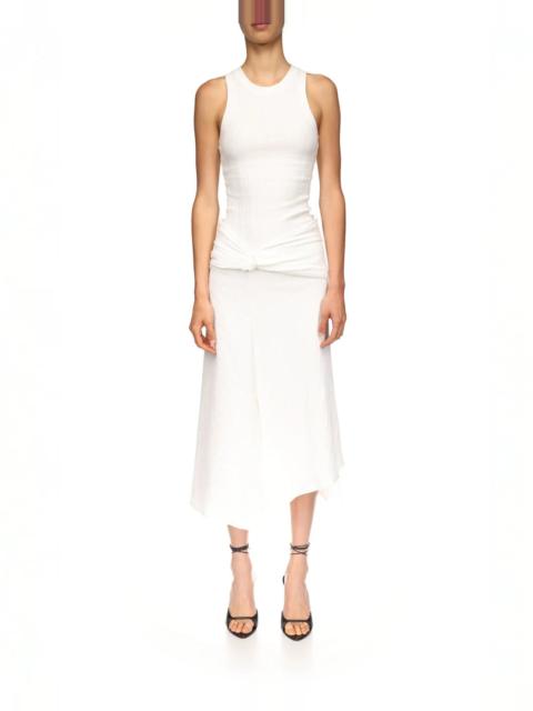 Victoria Beckham TWIST DETAIL MIDI SKIRT