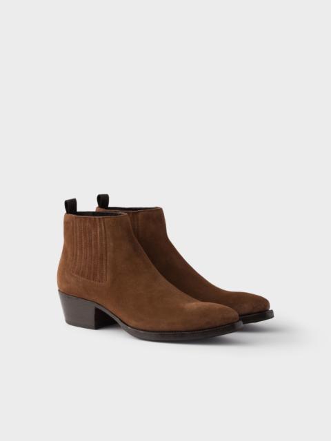 Prada Suede Chelsea boots