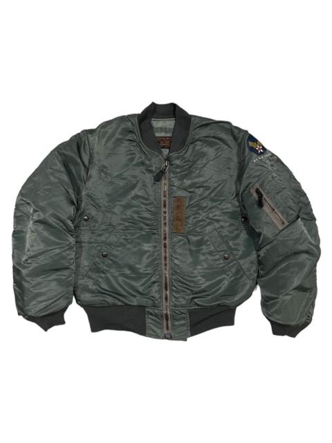 Other Designers Alpha Industries - VERY RARE VINTAGE JACKET FLIGHT BOMBER MA 1 HEAVY WEIGHT