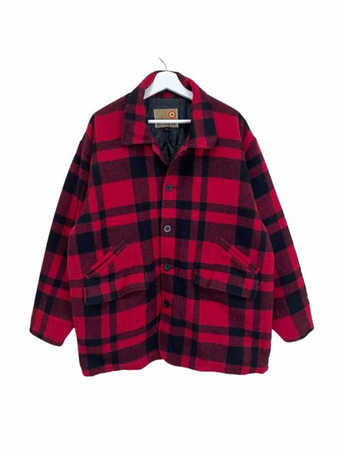 Other Designers Japanese Brand - 💥 Red Blue Japan Checked Wool Cruiser Jacket