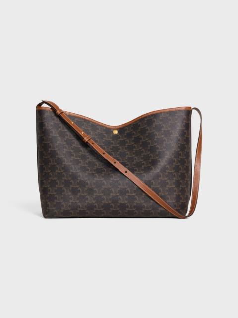 CELINE SOFT SHOPPER BAG IN Triomphe Canvas and Calfskin