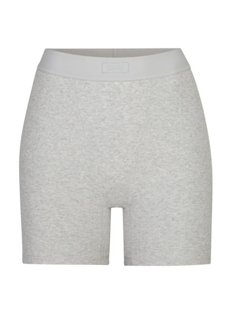 SKIMS Skims Cotton-rib Boxer Shorts