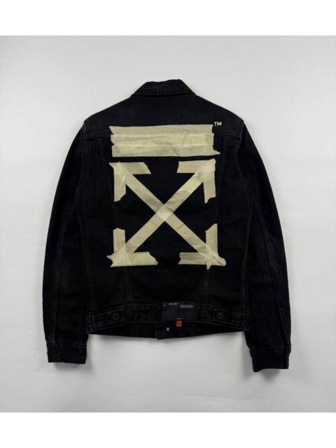 Off White Tape Arrow Denim Jacket
