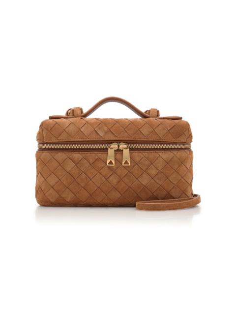 Bottega Veneta Bang Bang Intrecciato Suede Bag tan