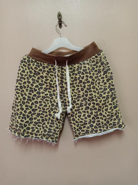 Other Designers Rare Leopard Stripe Anti-Ballistic Distressed Shorts