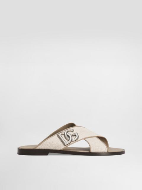 Salt&pepper nappa sandal