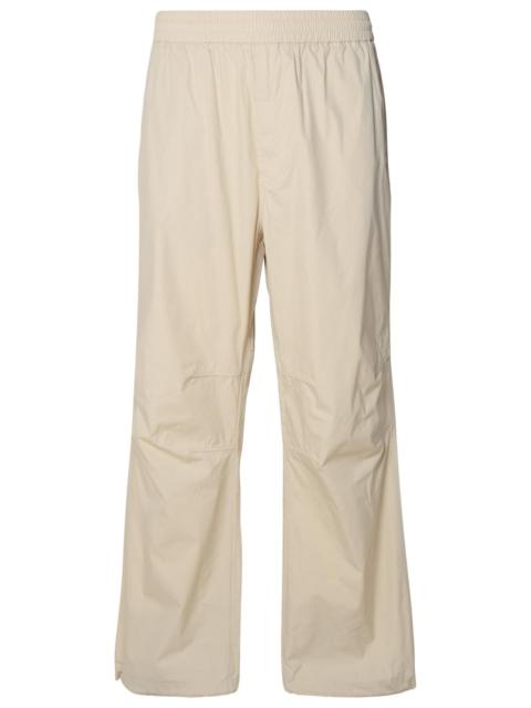 Burberry Burberry Man Burberry Beige Cotton Blend Trousers