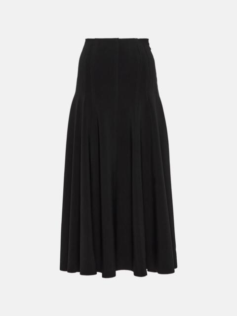 NORMA KAMALI Grace high-rise jersey midi skirt