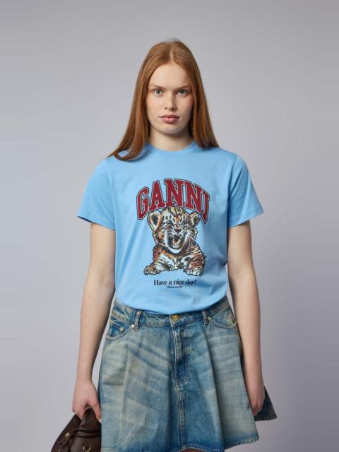 GANNI Basic Jersey Tiger Relaxed T-shirt
