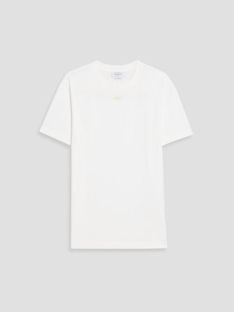 Off-White Printed cotton-jersey T-shirt