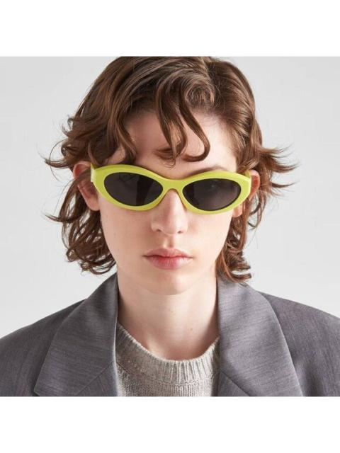 Prada SALE! NEW Prada PR26ZS 13L08Z Cedar Dark Grey Oval Women Sunglasses