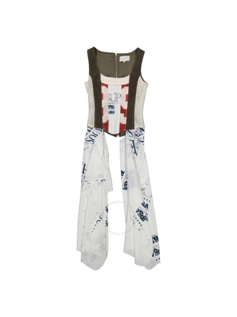 Other Designers 2000 Archives Multicolor Patchwork Layered Top