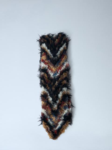 Kiko Kostadinov Chevron Knit Scarf
