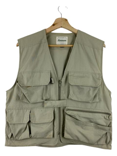 Other Designers Vintage - VINTAGE POSSUM FISHING VEST MULTIPOCKET