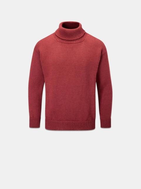 GLOVERALL Men's Submariner Jumper Brick Red