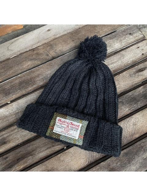 Other Designers HARRIS TWEED POM BEANIE HATS