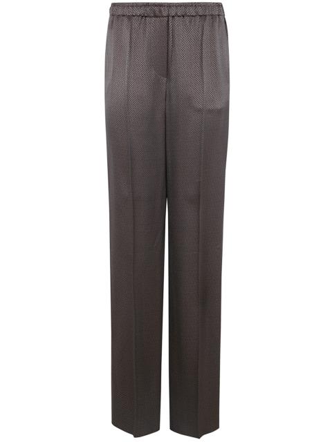 Giorgio Armani Women Pantalone Micro Jacquard Viscosa Cupro