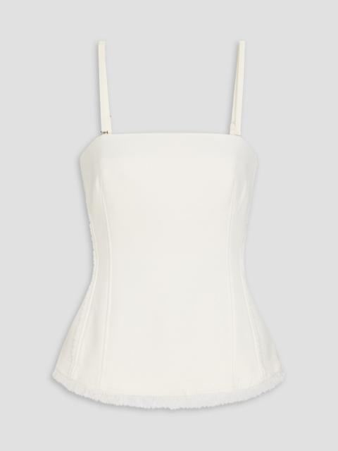 SIMKHAI Theodora frayed knitted top