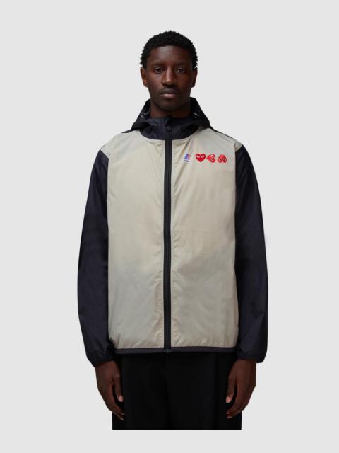 Comme des Garçons PLAY K-Way red emblem jacket