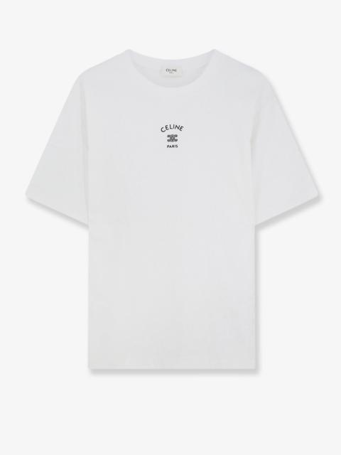 CELINE Celine Women Cotton Blend T-Shirt With Front Logo Print