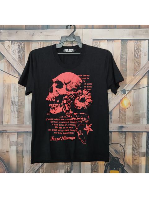 Other Designers If Six Was Nine × Japanese Brand × Punk and Yo - SEX POT REVENGE Punk Rock Gothic Skull T-shirt