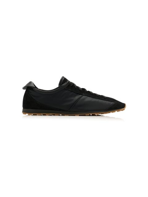JACQUEMUS The Tennis Suede-Trimmed Sneakers black