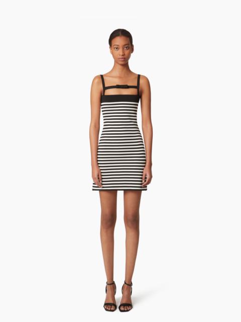 NINA RICCI STRIPED KNIT DRESS