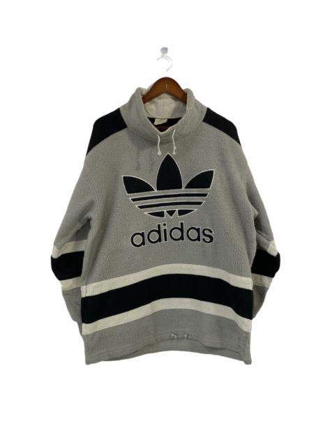 adidas Vintage 90’s Adidas Turtle Neck Sweatshirt Big Logo Design