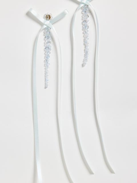 Simone Rocha Bow Ribbon Drip Earrings