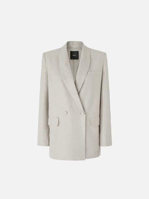 PINKO DOUBLE-BREASTED RHINESTONE JACKET