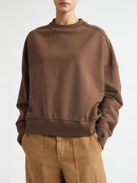 Moncler Moncler Raglan Sleeve Sweatshirt in Neutral at Nordstrom