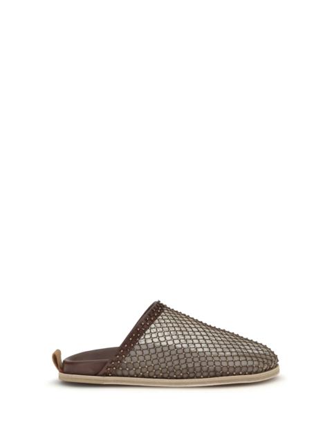 forte_forte Forte_Forte Women Mesh Mules With Rhinestones