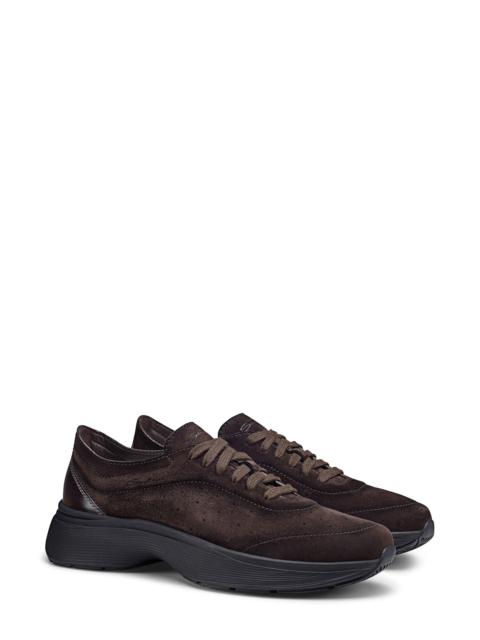 Santoni Santoni Bounce Sneaker in Dark Brown at Nordstrom
