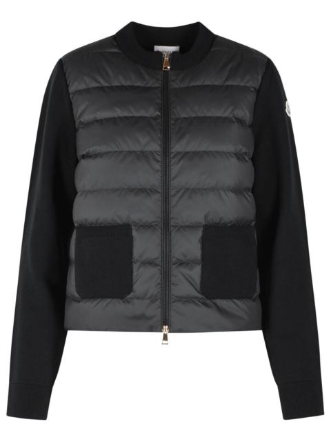 Moncler Moncler 'Tricot' Black Virgin Wool Cardigan Women