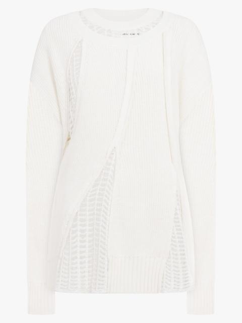 FENG CHEN WANG 3 IN 1 JUMPER WITH MESH PANEL | WHITE