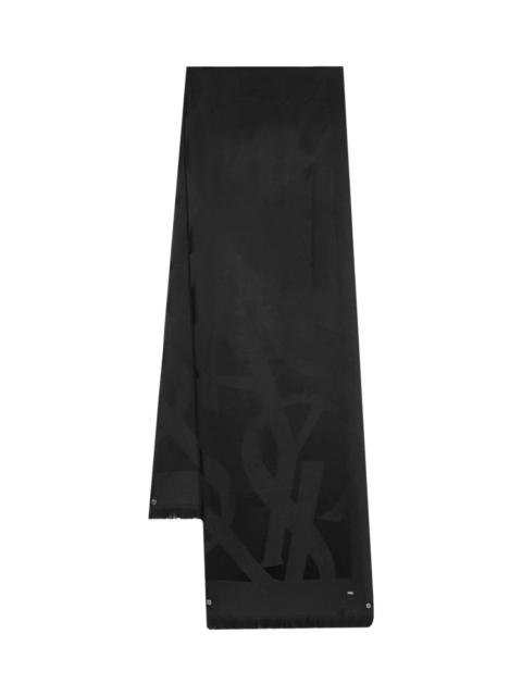 SAINT LAURENT 'monogram' Scarf