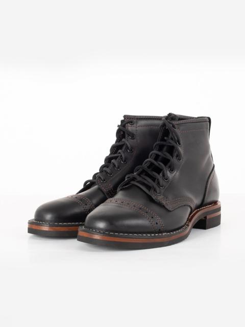 Iron Heart IHWE-GLMN-BLK Iron Heart Int'l x Wesco® - 7" Domain Toe Cap Boot - Black Tie. The "Guildsman"