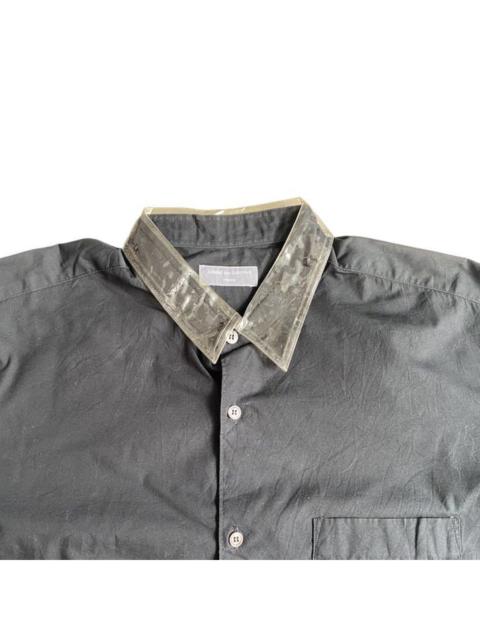Comme Des Garçons Vintage 1996 Clear Vinyl Collar Oversize Shirt