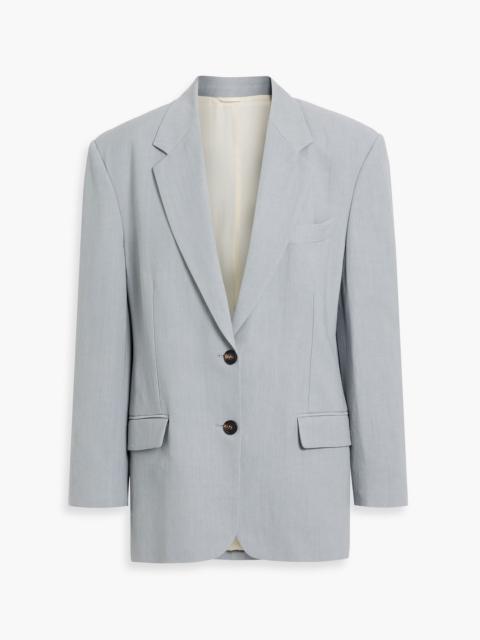 Brunello Cucinelli Bead-embellished twill blazer