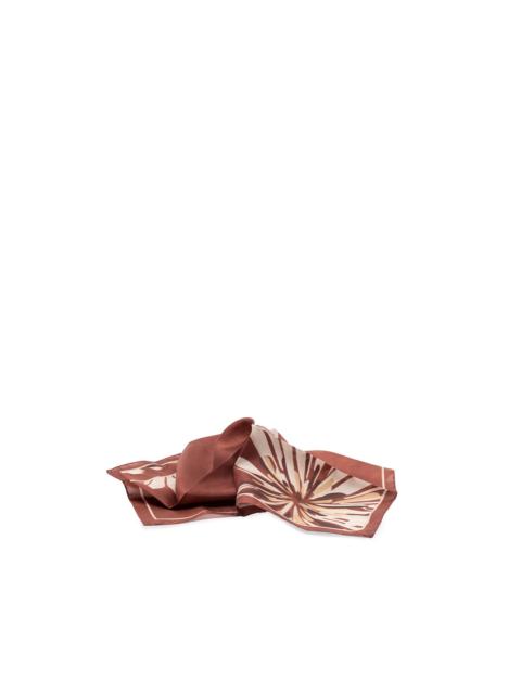 Brunello Cucinelli Bloom Print Foulard