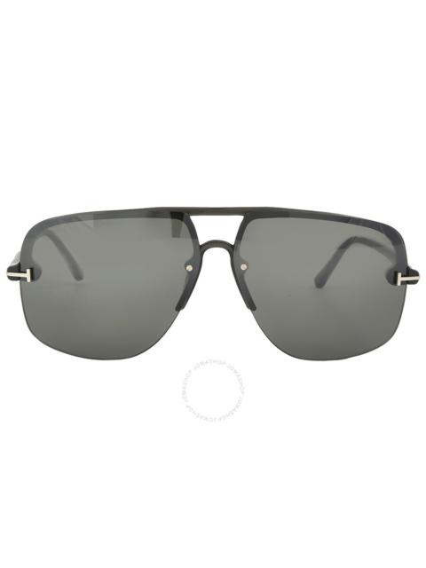 Tom Ford Hugo Smoke Gradient Navigator Men's Sunglasses FT1003 51B 63