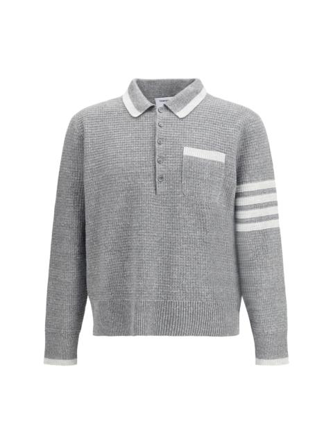 Thom Browne Thom Browne Knitted Polo Shirt