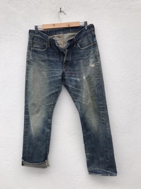 Other Designers Vintage - Made In Japan ORANGES Distressed Rips Selvedge Denim Jeans