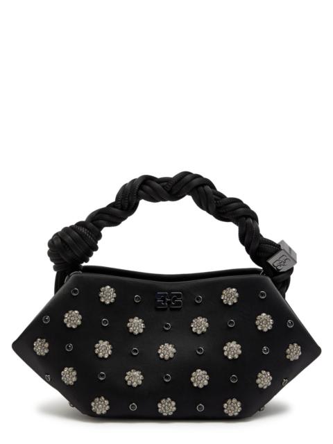 GANNI Ganni Bou Mini Crystal-embellished Satin top Handle bag