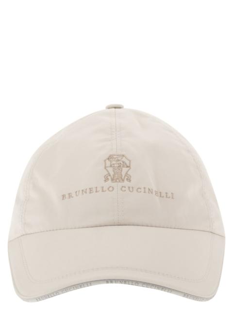 Brunello Cucinelli Brunello Cucinelli Men Water-Repellent Microfibre Baseball Cap With Embroidered Logo
