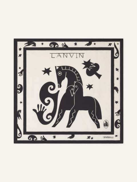 Lanvin LUNAR YEAR PRINT SILK SCARF