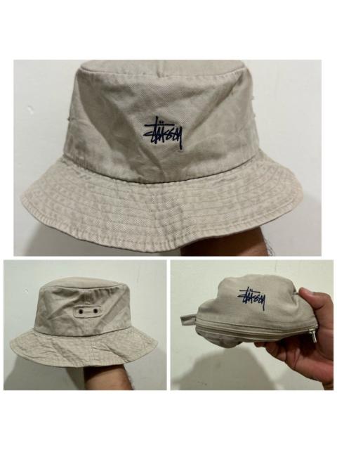 Stüssy RARE 90’s Stussy Pocketable Logo Bucket Hat Size L-XL