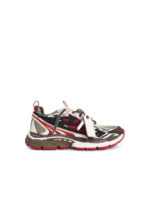 Off-White Off-White 'Be Right Back' Red Leather Blend Sneakers Men