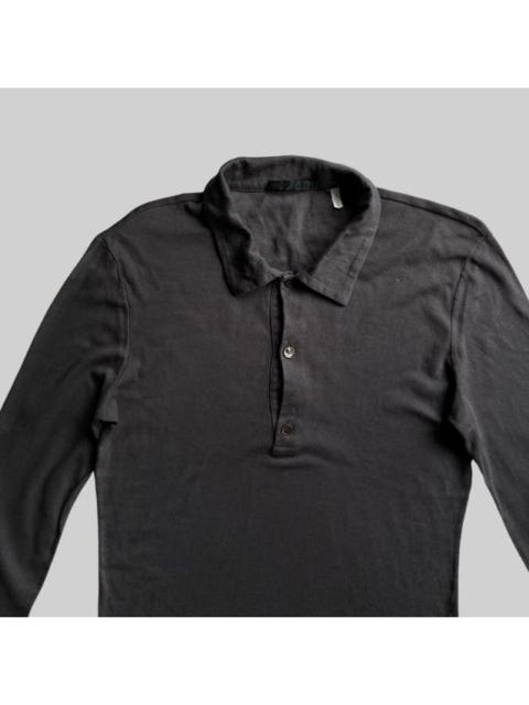 Helmet Lang Archive Jersey Cotton Polo Long Sleeve