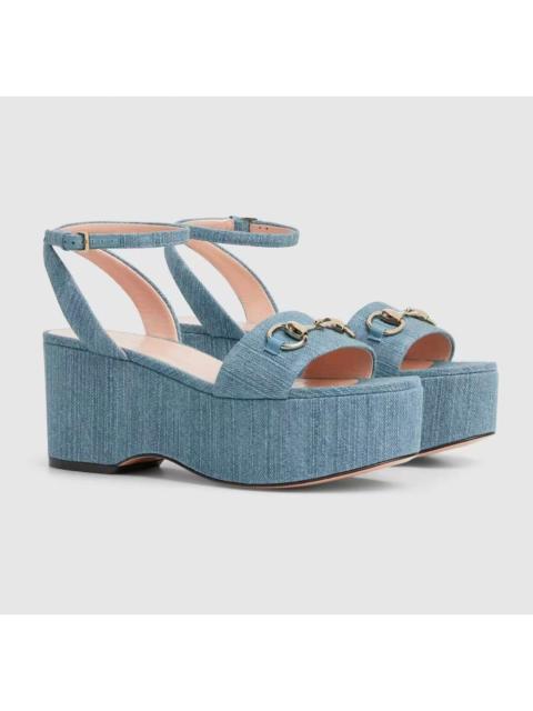 GUCCI Gucci Horsebit platform Sandals